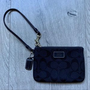 Coach Corner Zip Wristlet
